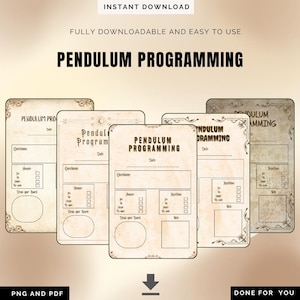 Elite Pendelprogrammierung Erfolgskarte Pendel-Diagramm PDF PNG Hochleistungs-Spirituelle Logik Strategie Blueprint Intuition Wachstums-Kunst-Werkzeug