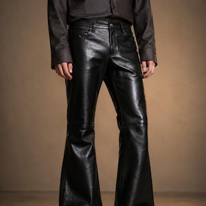 slim fit dress slacks Men's Black Pleated Front Dress Pants