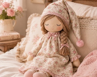 Sleepy Rag Doll Sewing Pattern: Beginner-Friendly Cloth Doll (PDF Download)