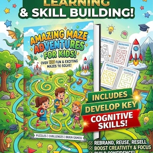 100 labyrintaktiviteter för barn, e-bok: (digital nedladdning) Plr/Mrr