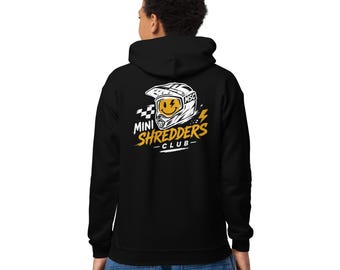 Sudadera con capucha Mini Shredders Club para jóvenes | Sudadera de motocross para niños | Sudadera de motocross para niños y niñas | Sudadera de carreras MX | Regalo de motocross para jóvenes