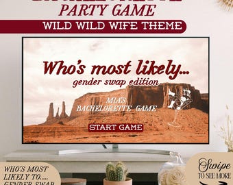 Vem är mest trolig Möhippa Spelmall: Wild Wild Wife Gender Swap Edition, Bach Party Game Icebreaker Interactive Gameplay