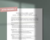 Social Work Resume Template Bundle | ATS Friendly, Google Docs and Microsoft Word | Instant Download