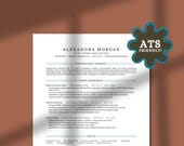Minimal Corporate Resume Template Bundle (ATS Friendly) | Word Google Docs