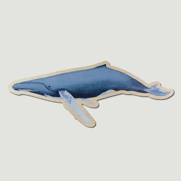 Juguete De Ballena De Madera Con Ruedas | Petit Collage, Multicolor, Ecológico, A Partir De 12 Meses, Fomenta La Coordinación