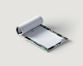 Tropical Forest Notepad. To-do list notepad A5. Daily to-do list notepad. Let's do it notepad. To-do list pad A5