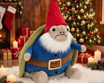 Brinquedo Tartaruga Papai Noel da Jellycat - Um presente exclusivo de Natal, incluindo etiqueta e saco de proteção.