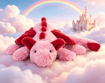 Jellycat Dragão Demoníaco 50 cm. Uma boneca com forte charme feminino, feita para abraçar e acalmar. Acompanha etiqueta e capa protetora.