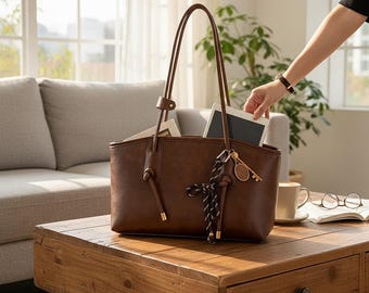 Y2K PU Leather Shoulder Bag Retro Crossbody Purse, Trendy 2000s Tote