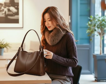 Elegant Women’s Top-Handle Shoulder Bag – Crossbody Purse Casual Tote