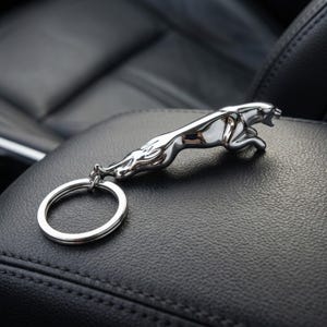 JAGUAR キーリング スターリングシルバー Silver Jaguar Keychain - Etsy