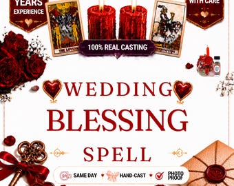 Wedding Blessing Spell | Personalized Marriage Blessing Ritual | Love, Unity & Relationship Harmony | Same Day Digital Service