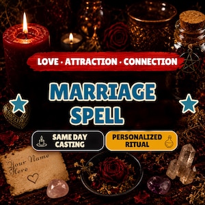 Marriage Spell, Commitment & Lasting Love Ritual