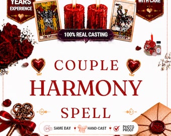 Couple Harmony Spell | Personalized Relationship Harmony Ritual | Love, Trust & Emotional Balance | Same Day Digital Service