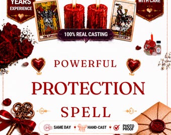 Protection Spell | Personalized Spiritual Protection Ritual | Positive Energy Shield & Inner Peace | Same Day Digital Service