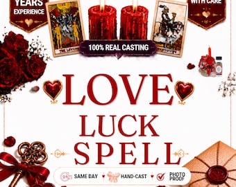 Personalized Love Luck Spell | Romantic Fortune Ritual, Energy Alignment (Digital Service)