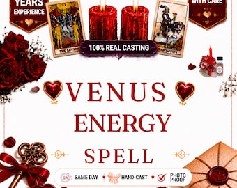 Venus Energy Spell | Personalized Love, Beauty & Attraction Ritual | Confidence and Heart Energy Work | Same Day Digital Service