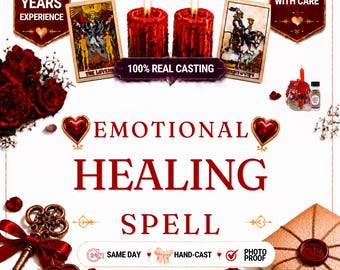 Emotional Healing Spell | Personalized Healing & Inner Peace Ritual | Self-Love and Spiritual Energy Work | Same Day Digital Service