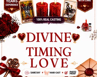 Divine Timing Love Spell | Personalized Love Alignment Ritual | Spiritual Guidance & Heart Energy Work | Same Day Digital Service