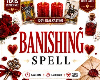 Banishing Spell Casting – Remove Negative Energy, Banish Toxic Person, Spiritual Protection Ritual