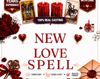 New Love Spell | Personalized Love Attraction Ritual | Romance & Relationship Energy Work | Same Day Digital Service