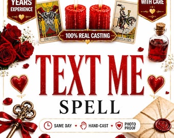 Text Me Spell - Same Day Manifestation Ritual to Encourage Communication, Reconnection & Messages, Obsession Love Work