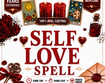 Self Love Spell | Confidence & Inner Healing Ritual | Personalized Self-Worth Energy Work | Same Day Spiritual Service