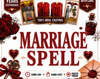 Marriage Spell | Commitment & Lasting Love Ritual | Personalized Relationship Blessing | Same Day Spiritual Service