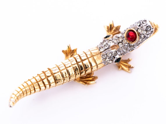 Vintage 1960's Kenneth Jay Lane Figural Alligator… - image 4