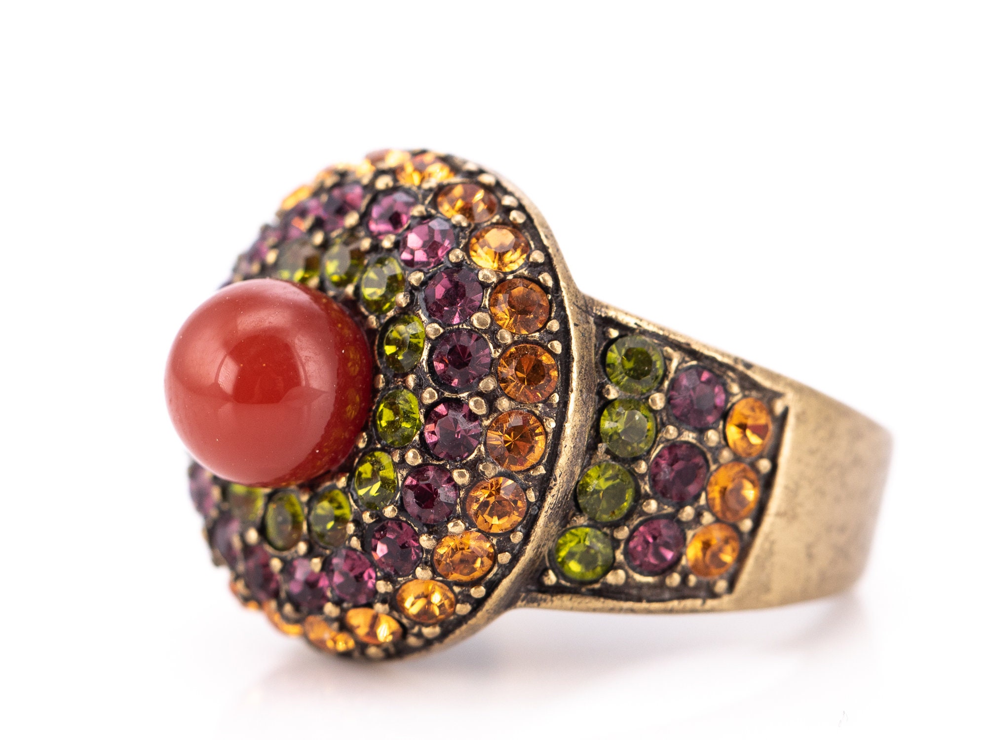 Collier Statement Heidi Daus - Vigne Améthyste Et Strass - Longueur 20 Pouces