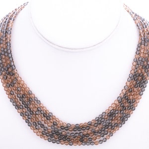 Estate Swarovski Beaded Crystal Multistrand Necklace