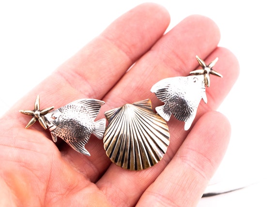 Vintage Courtney Peterson Starfish, Scallop Shell… - image 9