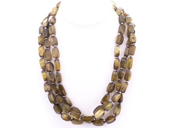 Vintage Dominique Denaive Marbled Lucite Beaded O… - image 1