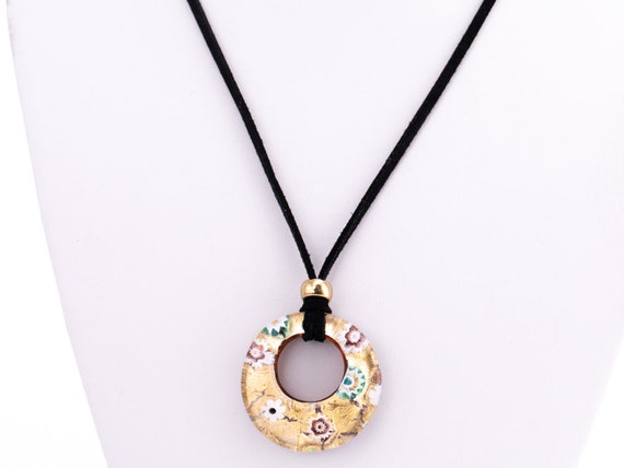 Vintage Vetro di Murano Art Glass Pendant Necklace