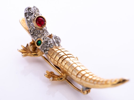 Vintage 1960's Kenneth Jay Lane Figural Alligator… - image 6