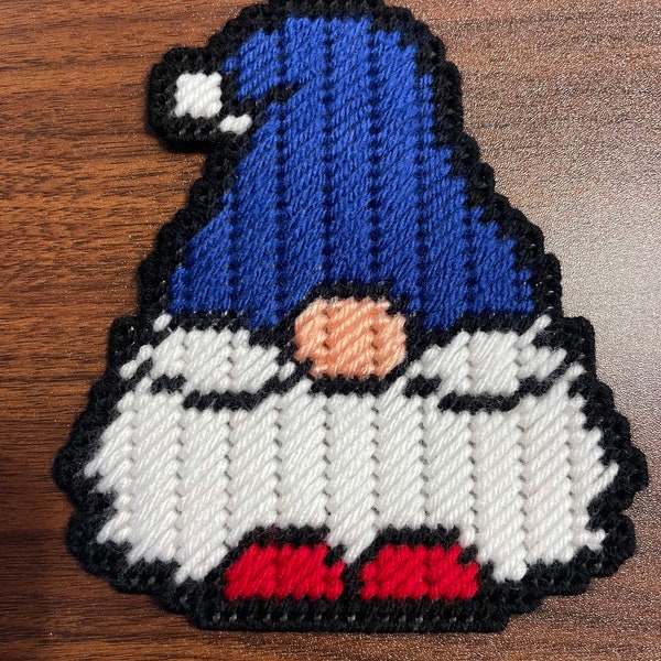 Plastic Canvas Gnome Magnet