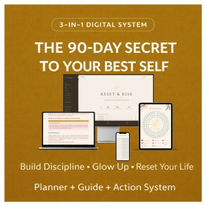 Transformatieplanner van 90 dagen | Oplichtende gids | Digitaal systeem (webplanner)