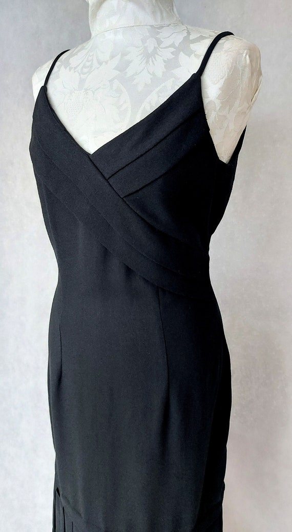 Vintage Black Maxi Dorothy Perkins Slip Dress, Med