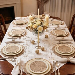 Charming Crocheted Table Napkins | Ideal for Home Comfort and Celebrations