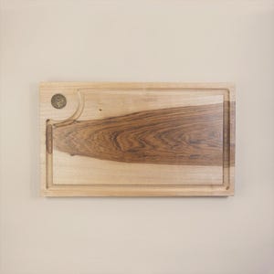Large Asado Serving Board with Juice Groove, Handcrafted Argentine Hardwood BBQ Meat Board, Grill Master Gift