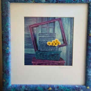 Original Mary & Lawrence Berman Signed Photo - 14x15 Custom Frame - Museum Glass