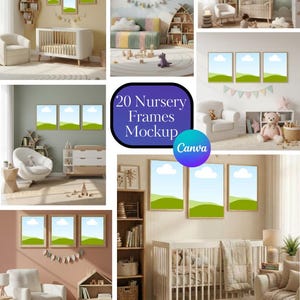 Kinderzimmer Rahmen Mockup Canva, Kinderzimmer Wand Kunst Mockup, Babyzimmer Mockup, Kinderzimmer Rahmen Mockup, Boho Kinderzimmer Rahmen Mockup, Kinder Wand Kunst Canva