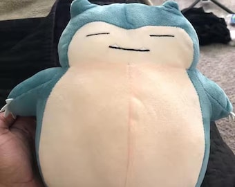 Peluche de Snorlax – Muñeco de peluche suave de Pokémon / Almohada de peluche kawaii / Lindo regalo de anime para niños y fans