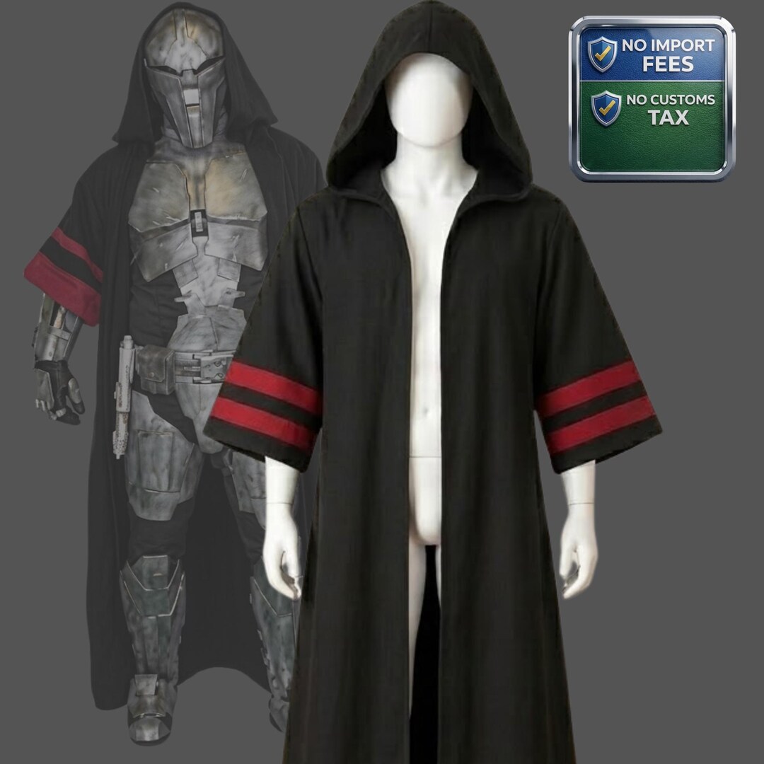Villian Robe Robe Inspire Sith Acolyte Hooded, Star Wars Villain Costume, Jedi ...