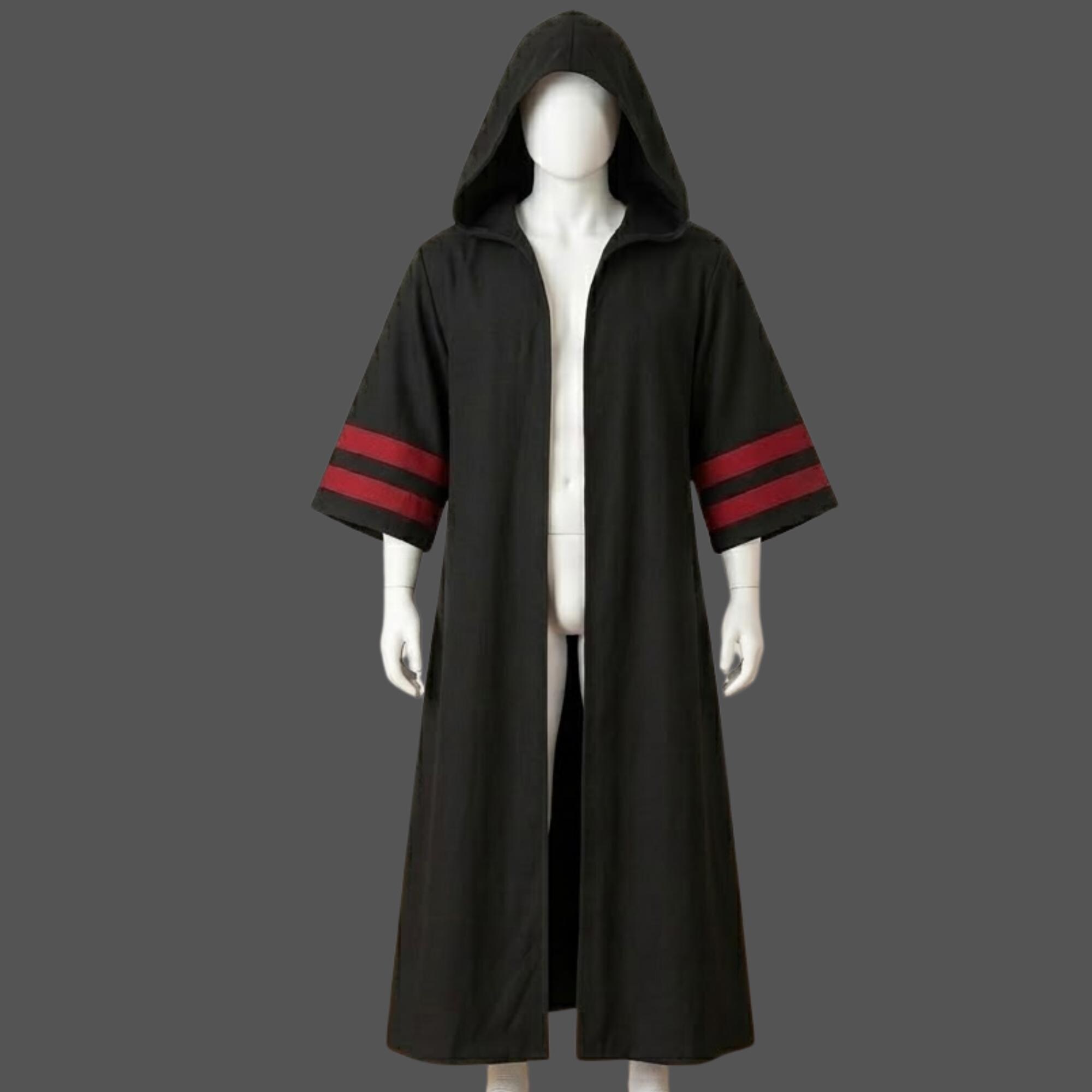 Villian Robe Robe Inspire Sith Acolyte Hooded, Star Wars Villain Costume, Jedi ...