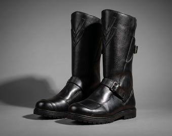 Botas de cosplay de Darth Maul, botas de cuero Sith idénticas a las de la película, calzado para disfraces, cosplay para Comic Con.
