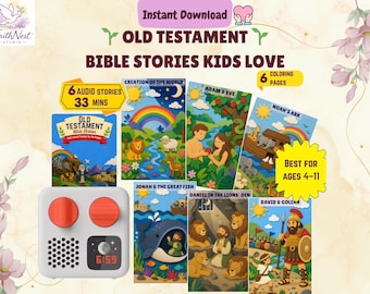 Altes Testament Bibelgeschichten 6 Audio-Bundle für Kinder | Yoto Card kompatibel (Digitaler Download)