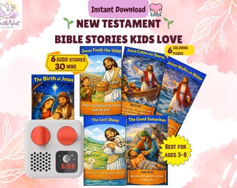 Neues Testament Bibelgeschichten für Kinder Audio Bundle | 6 Christliche Geschichten (MP3 Download)