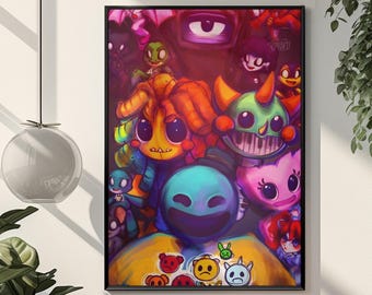 Dandy's World Roblox Poster | Retro Mascot Horror Toon Wall Art | Bold Creepy-Cute Aesthetic Print | Iconic Gardenview Fan Gift Room Decor