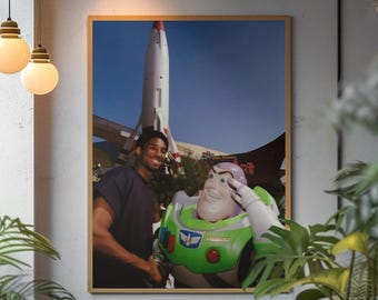 Kobe Bryant x Toy Story Poster | Retro NBA Mamba Pop Culture Wall Art | Bold Basketball Aesthetic Print | Iconic Buzz Woody Fan Gift Decor